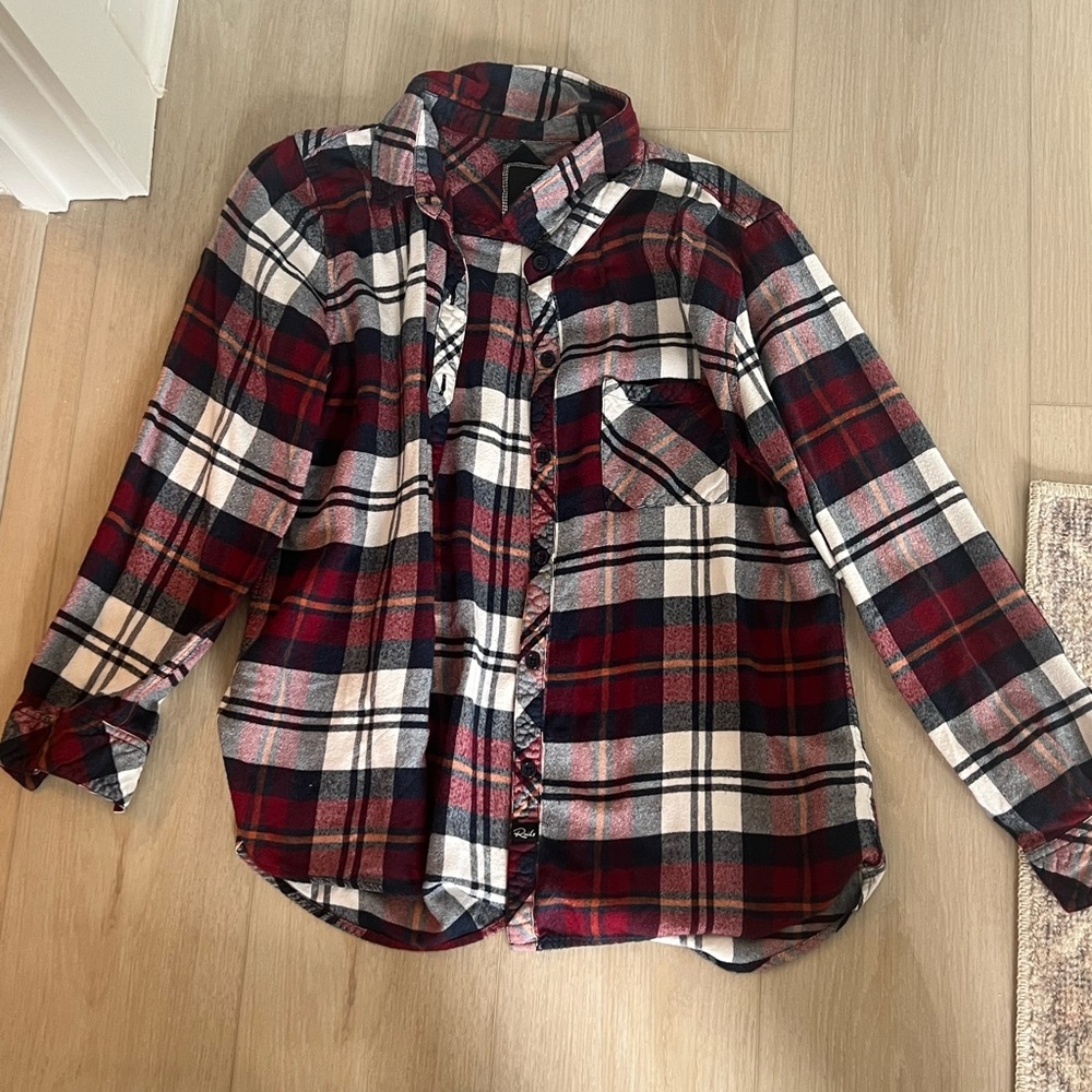 Rails Hunter Plaid Flannel Shirt – Red/Navy/White – Size L